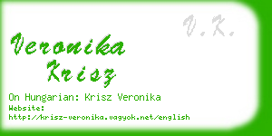 veronika krisz business card